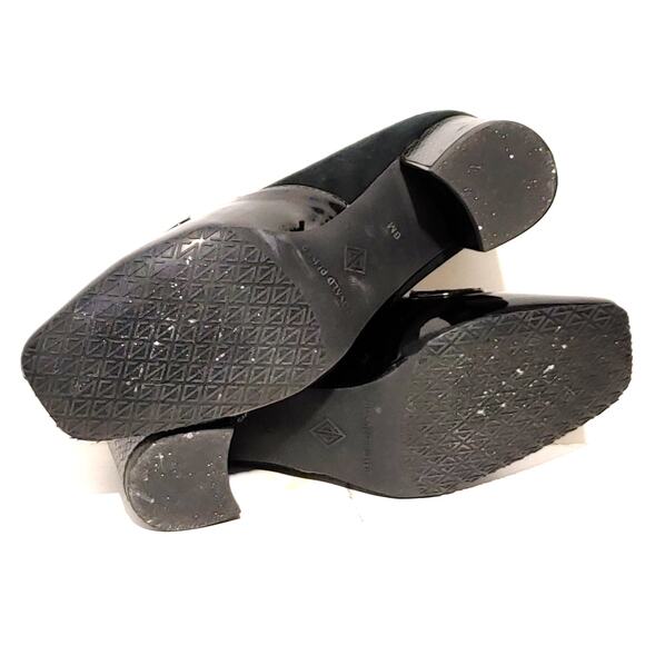 Donald Pliner Camden Pumps Square Toe Croc Embossed Patent Leather Womens Sz 6M - Picture 8 of 9